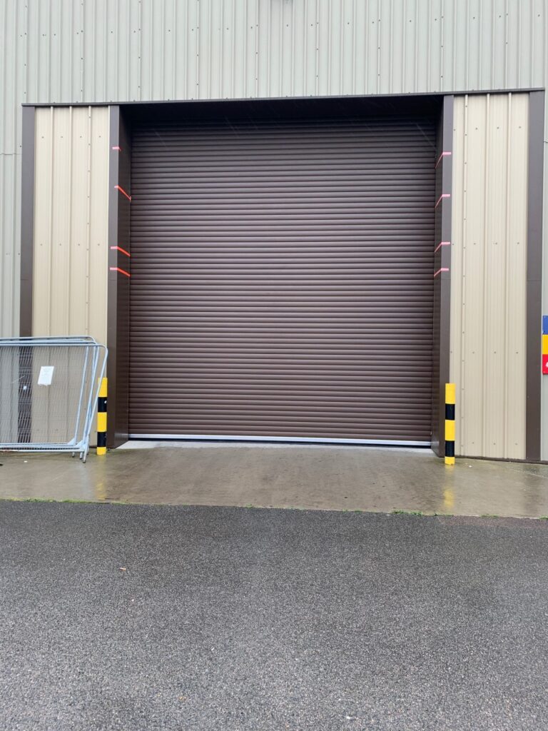 Insulated roller shutter door.