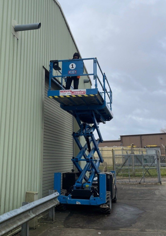 Repair being made by Able Cranes.